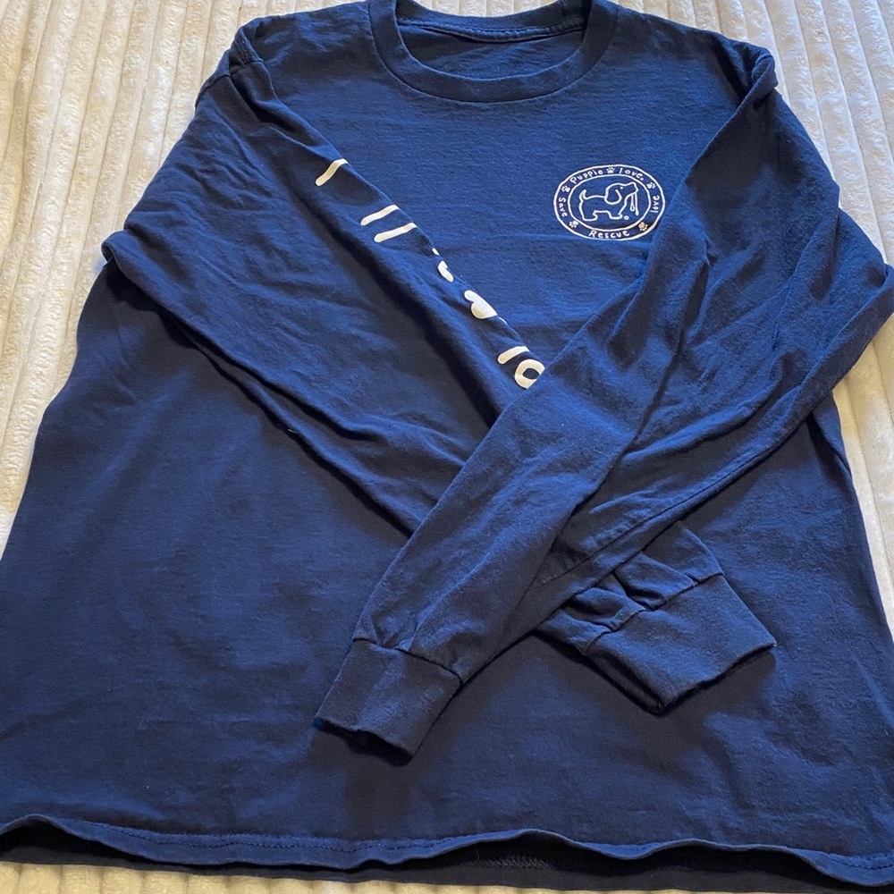 Classic Navy Blue Long Sleeve Tee